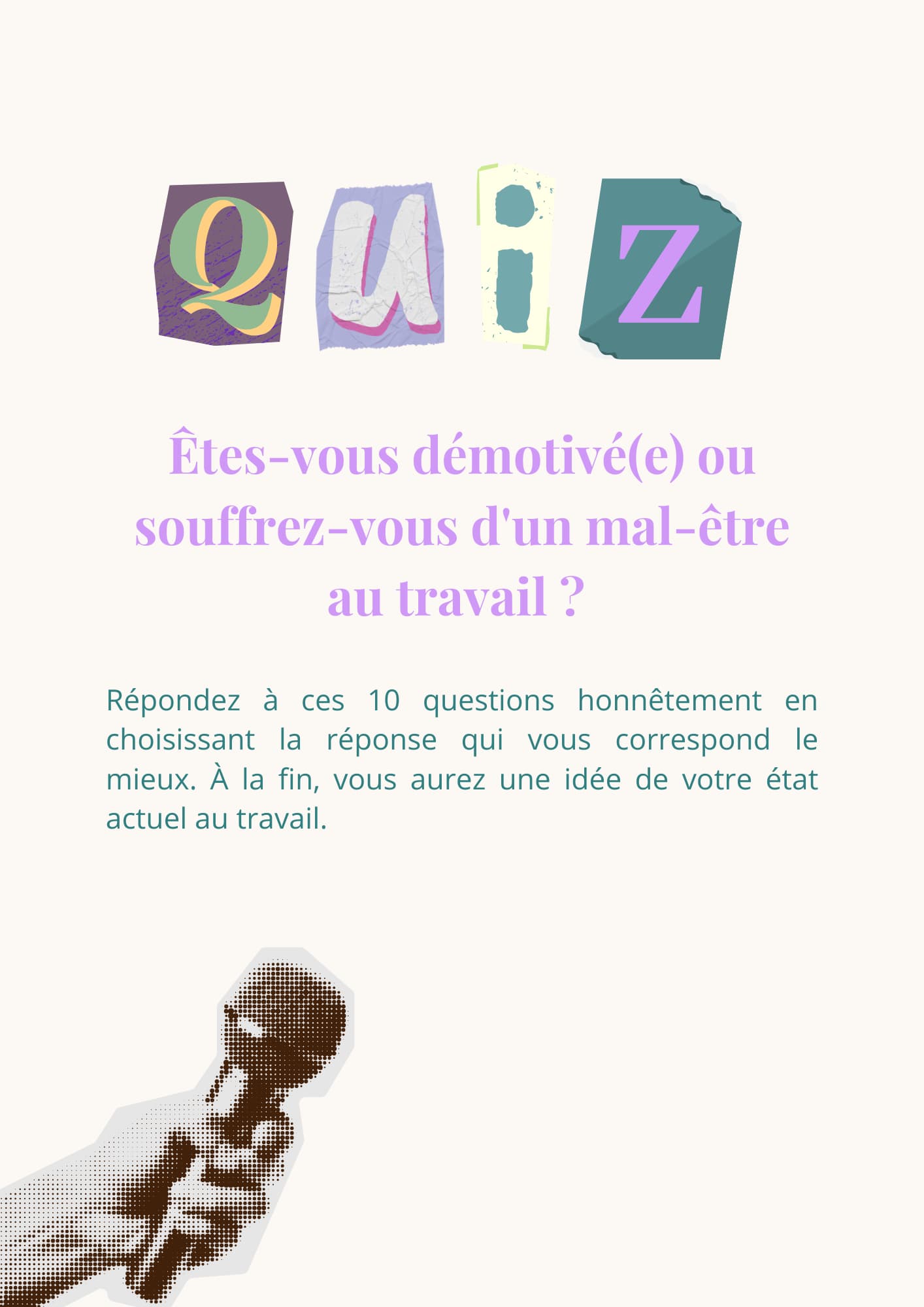 Quiz Démotivation ou mal-être au travail lien vers le téléchargement